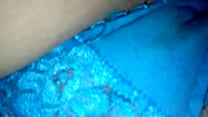 panocha de mi novia en calson azul